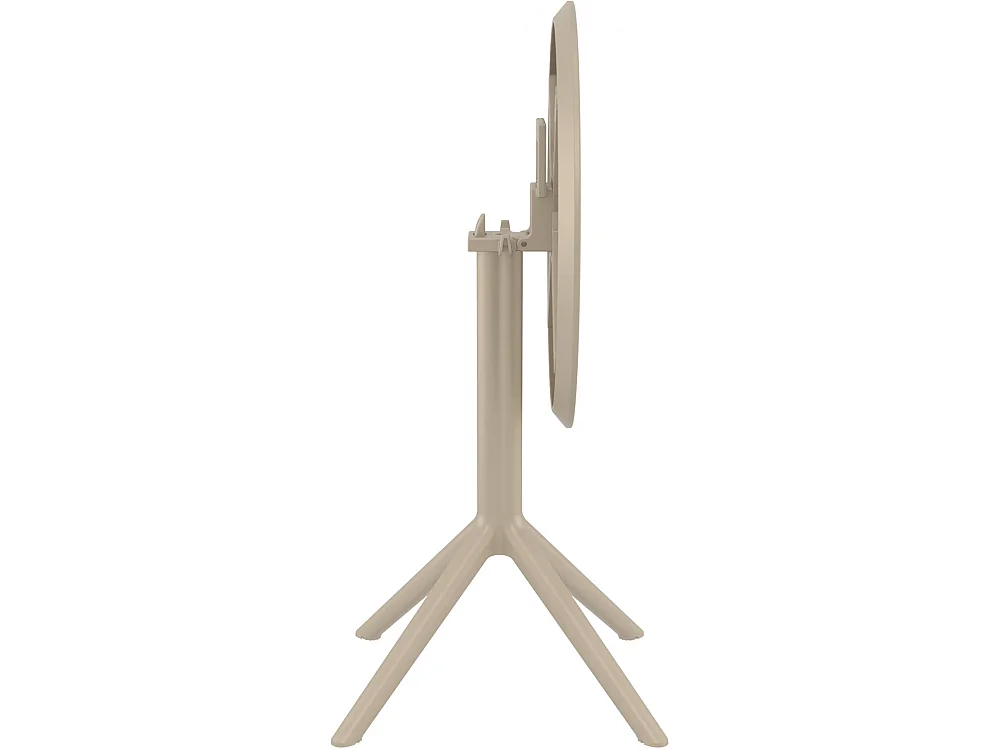 Table d'appoint de jardin - rond - Plastique - Taupe - Sky