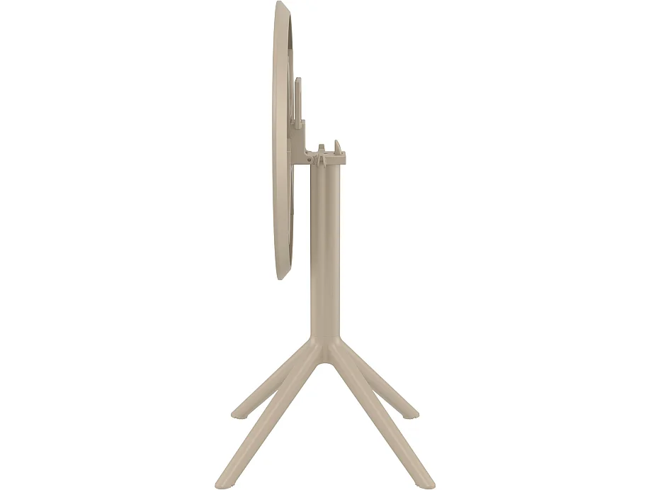 Table d'appoint de jardin - rond - Plastique - Taupe - Sky