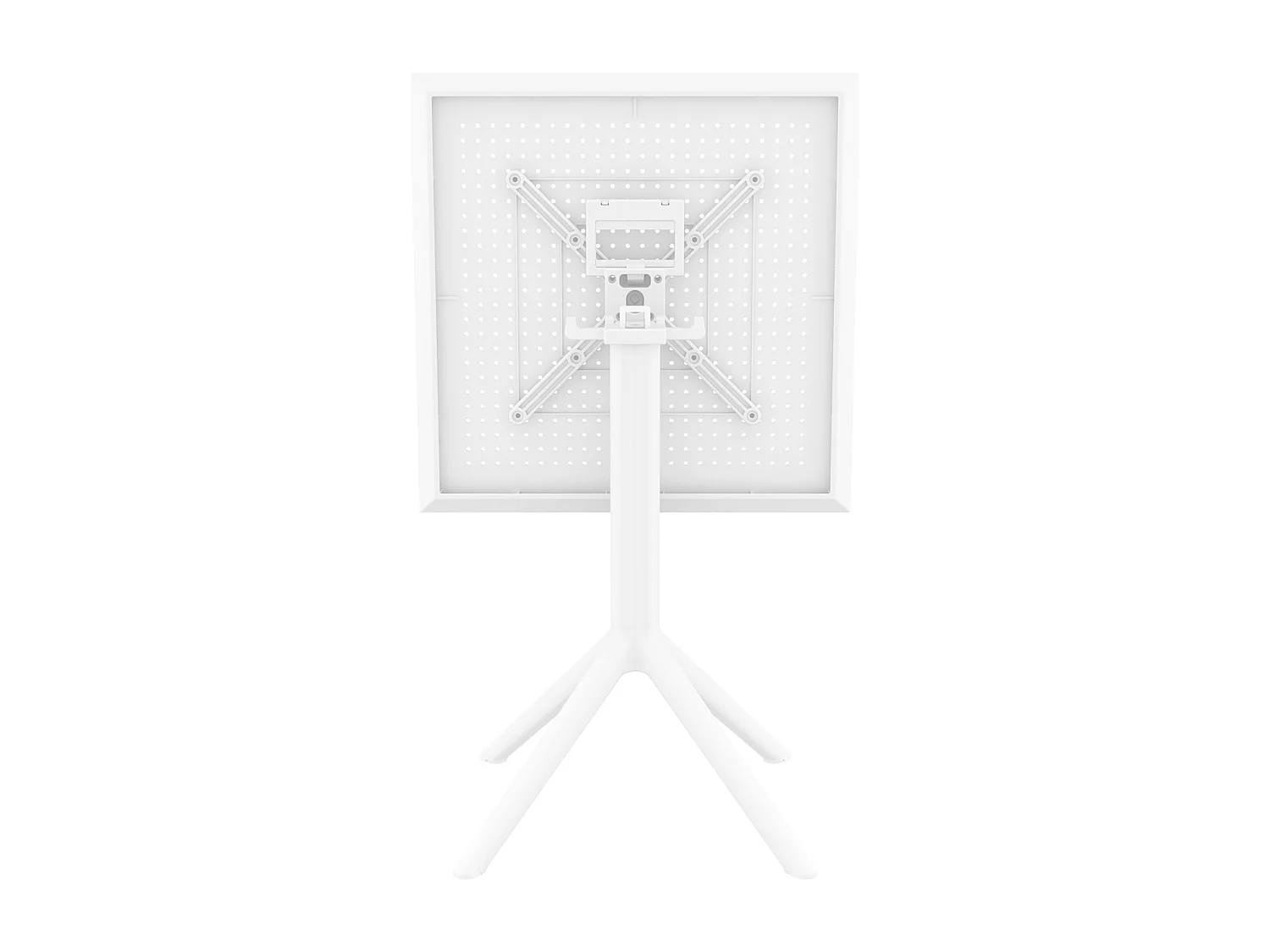 Table d'appoint de jardin - carré - Plastique - 60 x 60 cm - Blanc - Sky