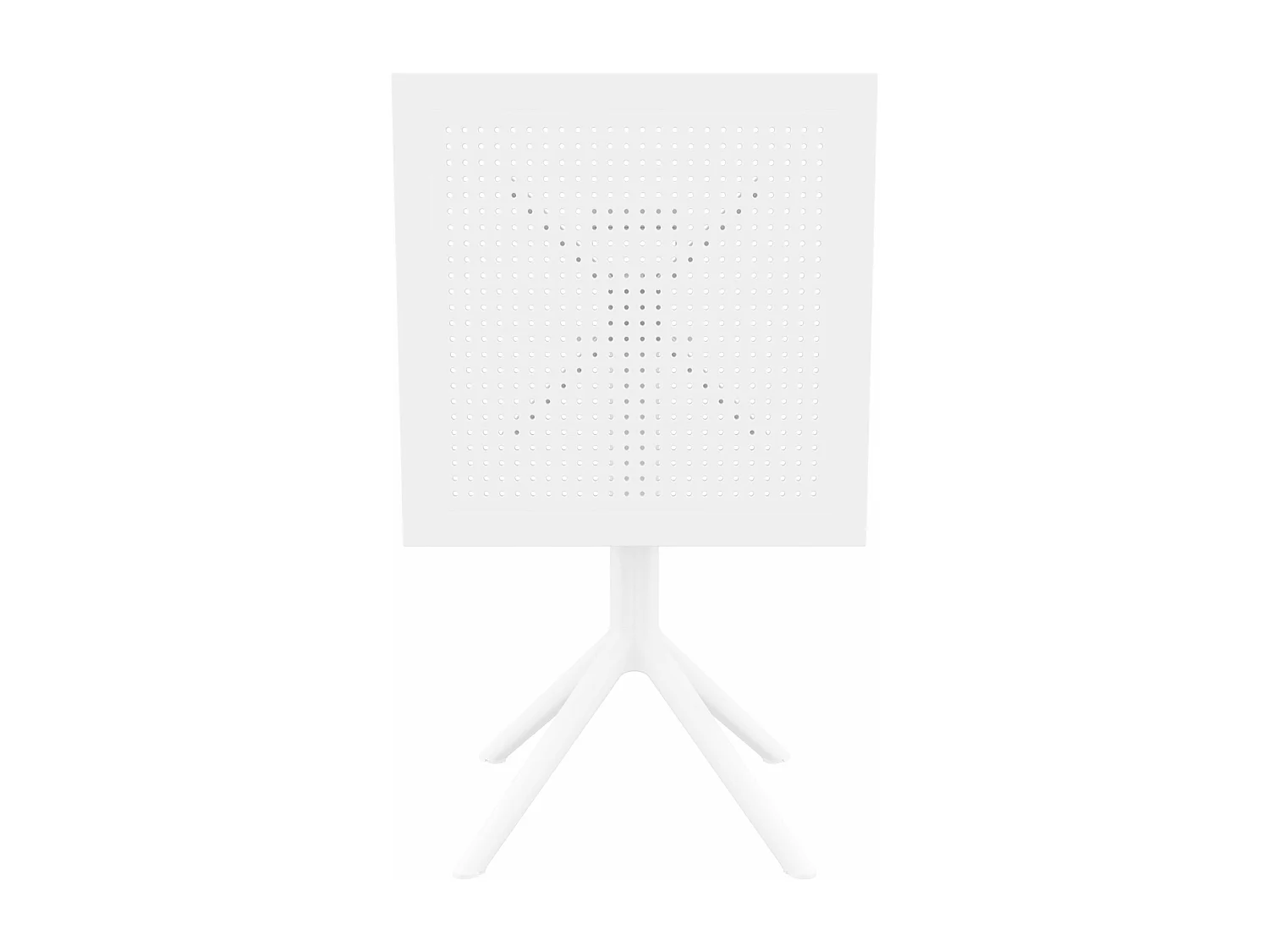 Table d'appoint de jardin - carré - Plastique - 60 x 60 cm - Blanc - Sky