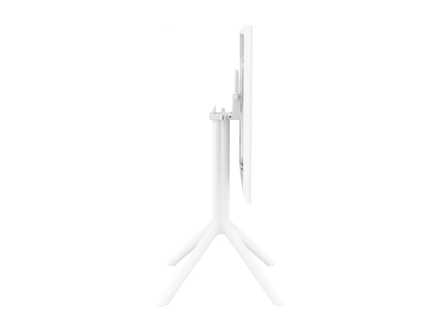 Table d'appoint de jardin - carré - Plastique - 60 x 60 cm - Blanc - Sky