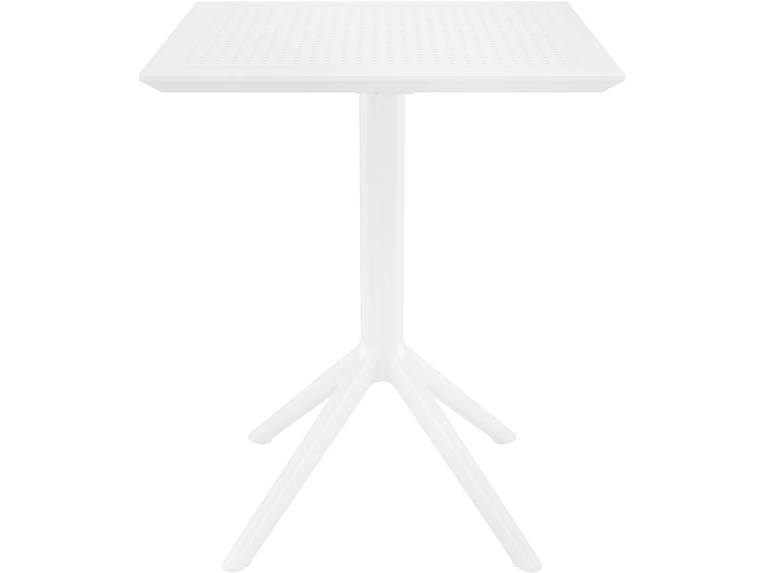 Table d'appoint de jardin - carré - Plastique - 60 x 60 cm - Blanc - Sky