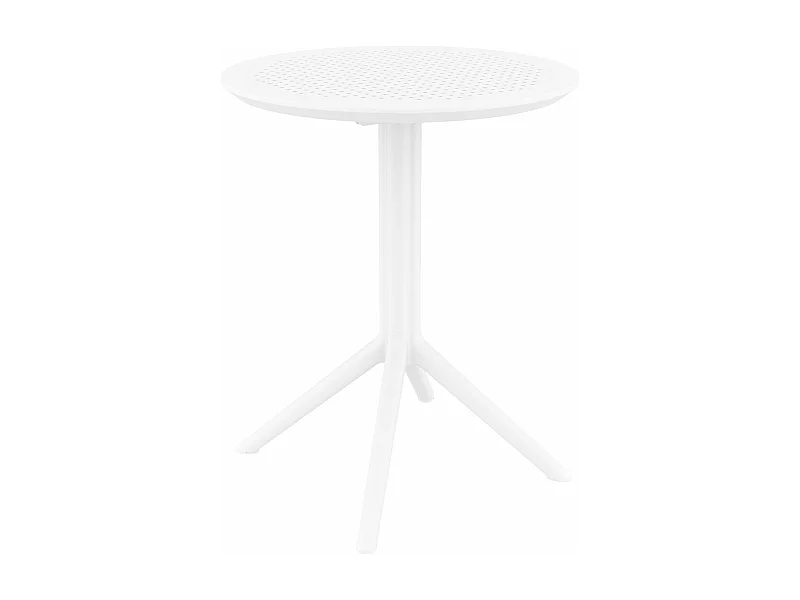 Table d'appoint de jardin - rond - Plastique - Blanc - Sky