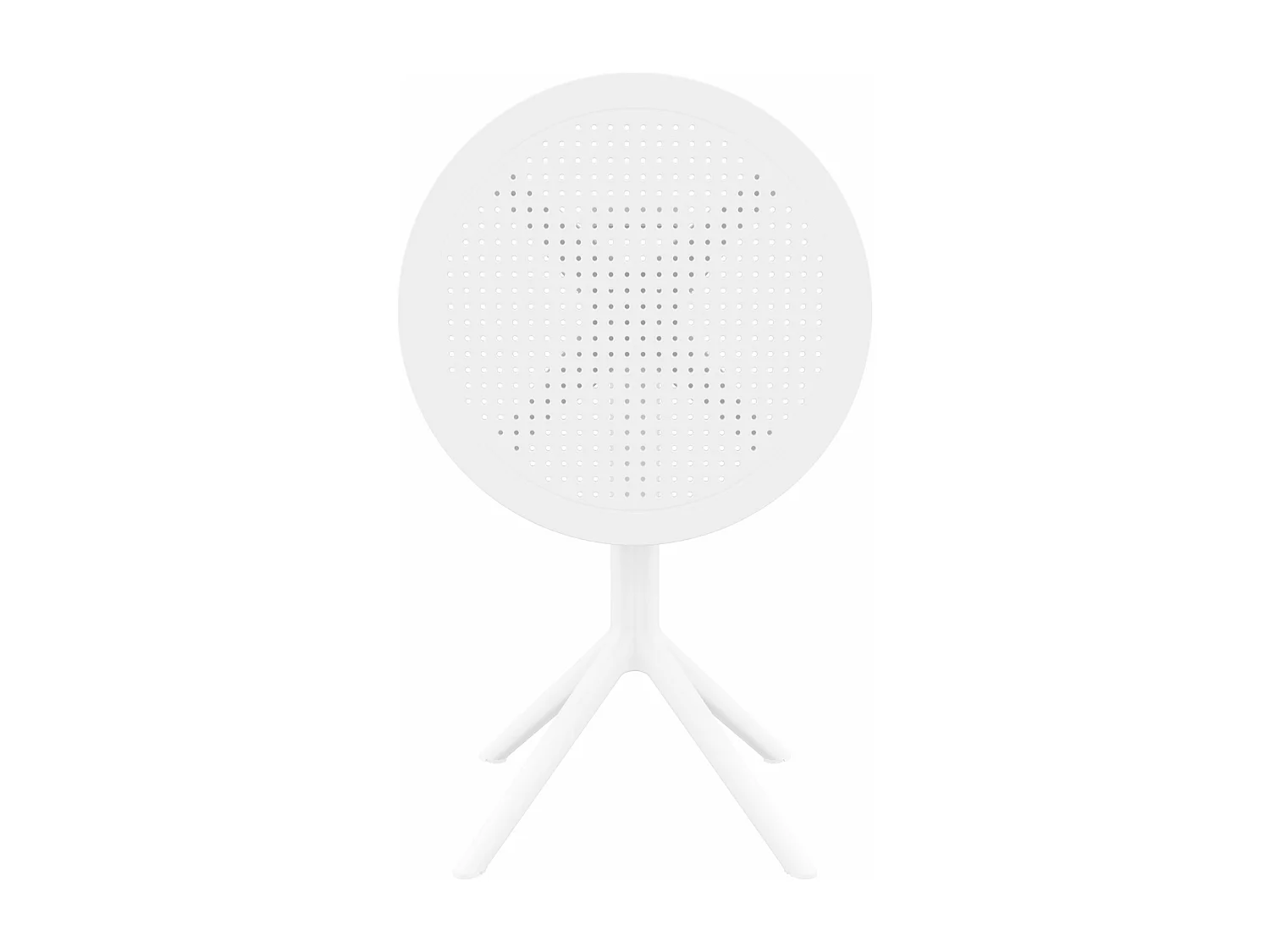 Table d'appoint de jardin - rond - Plastique - Blanc - Sky