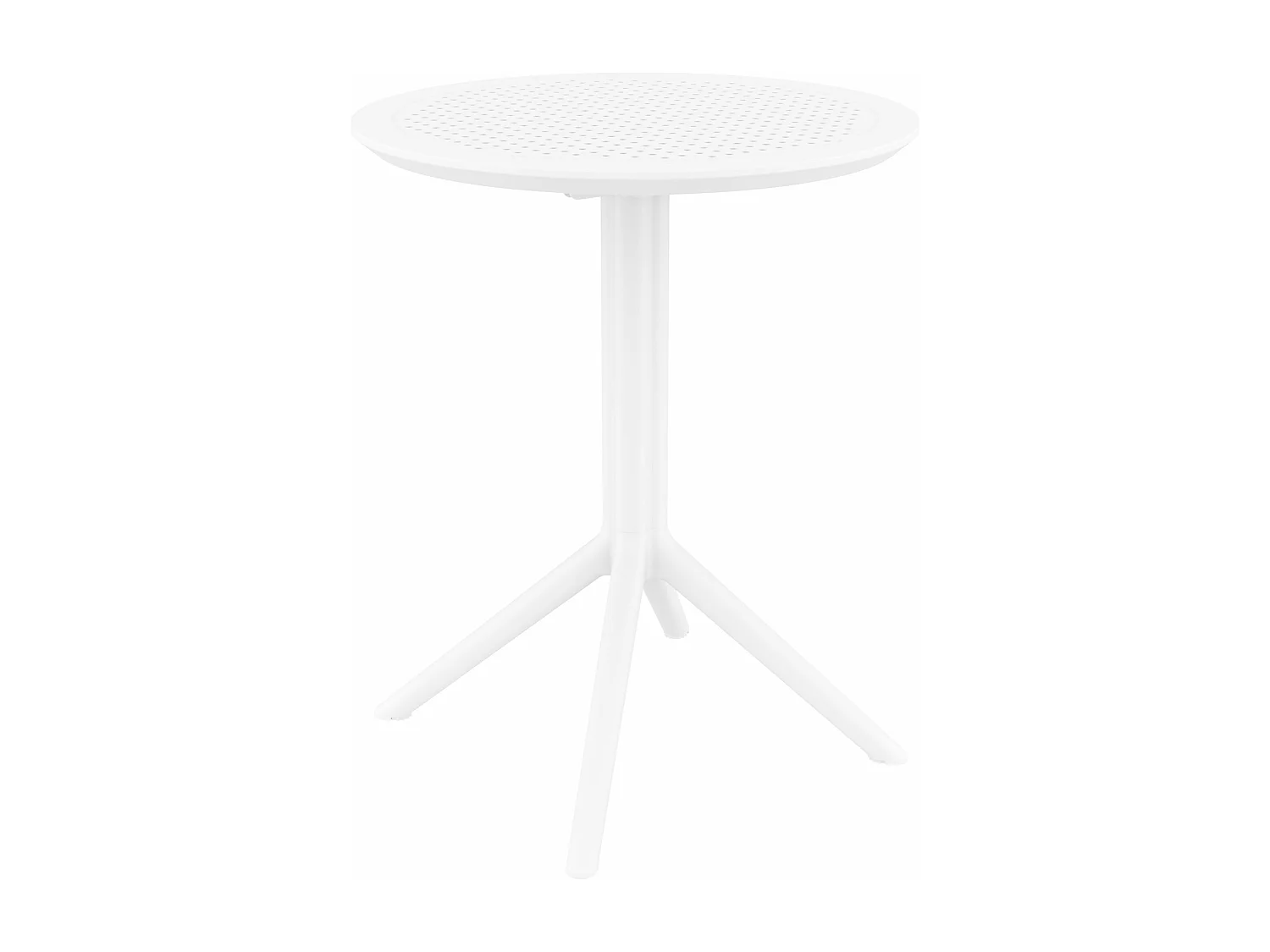 Table d'appoint de jardin - rond - Plastique - Blanc - Sky
