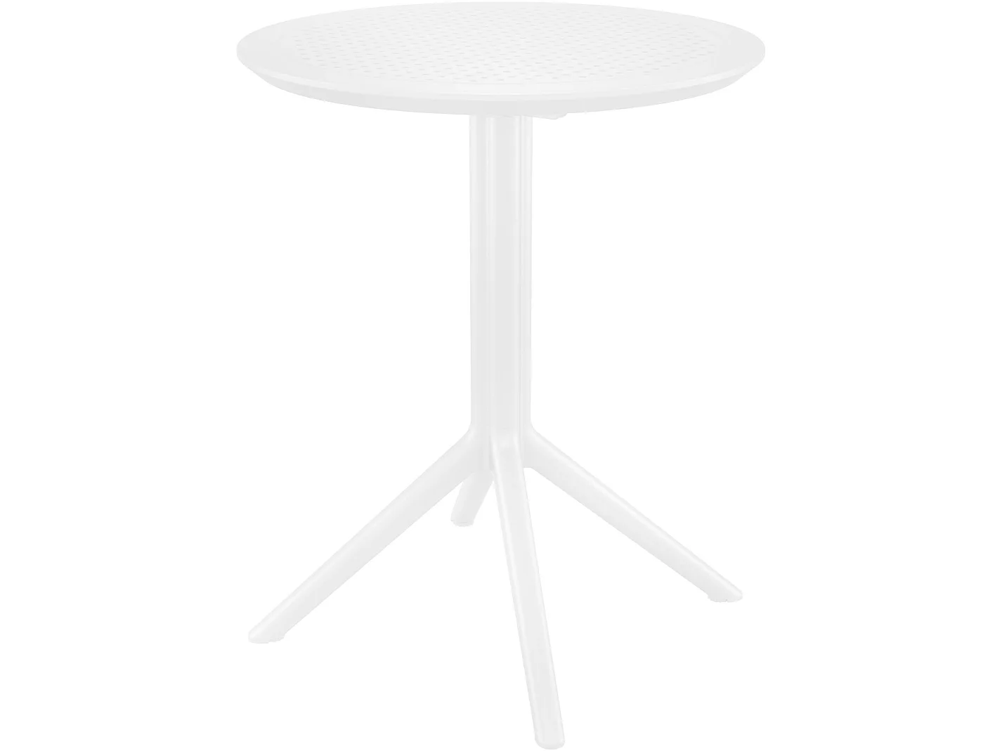 Table d'appoint de jardin - rond - Plastique - Blanc - Sky