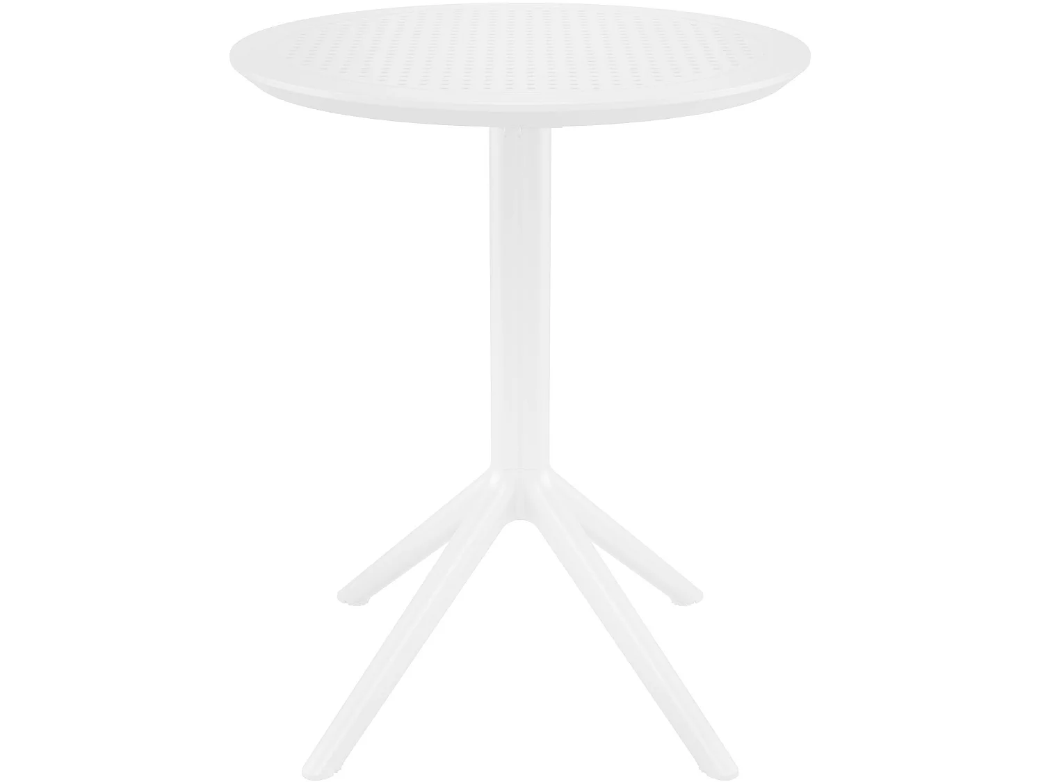 Table d'appoint de jardin - rond - Plastique - Blanc - Sky