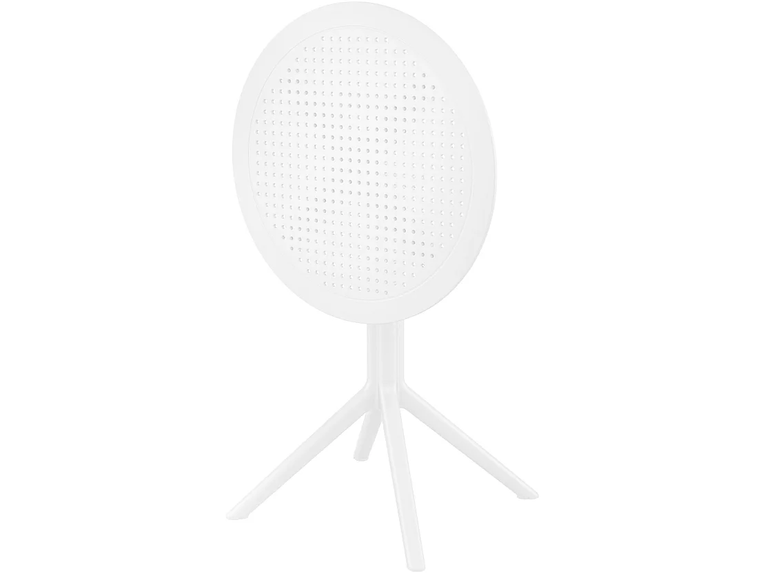 Table d'appoint de jardin - rond - Plastique - Blanc - Sky