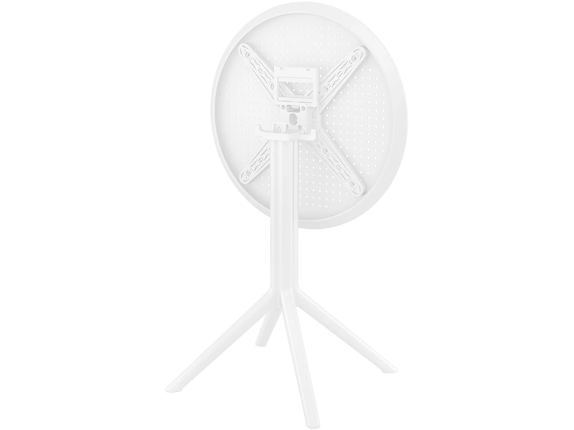 Table d'appoint de jardin - rond - Plastique - Blanc - Sky