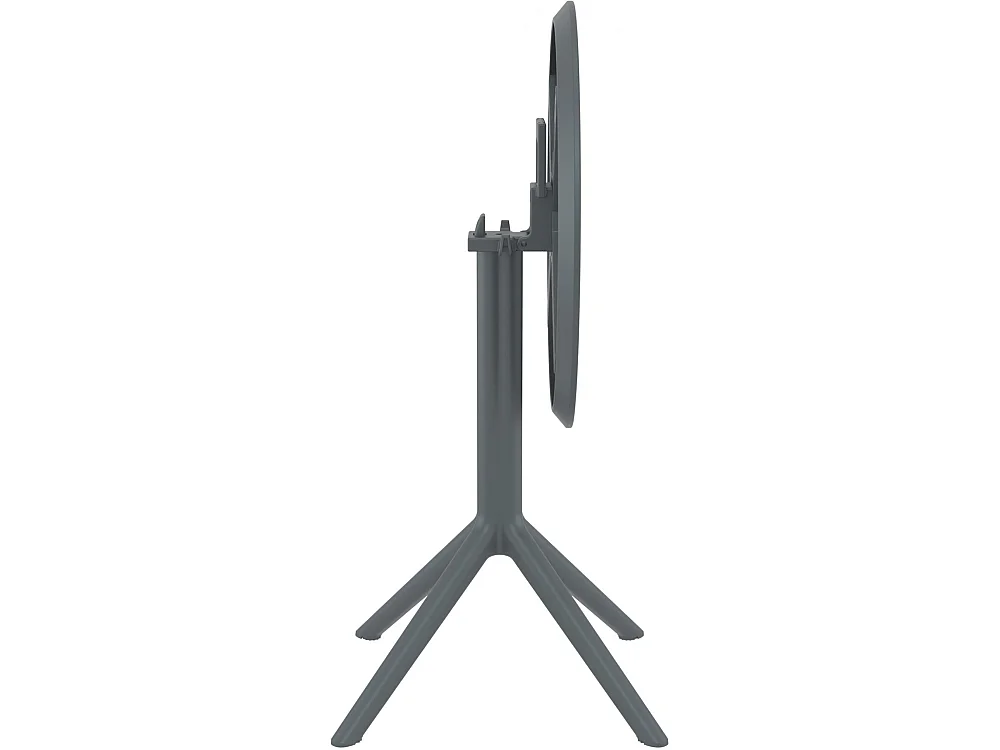 Table d'appoint de jardin - rond - Plastique - Gris foncé - Sky