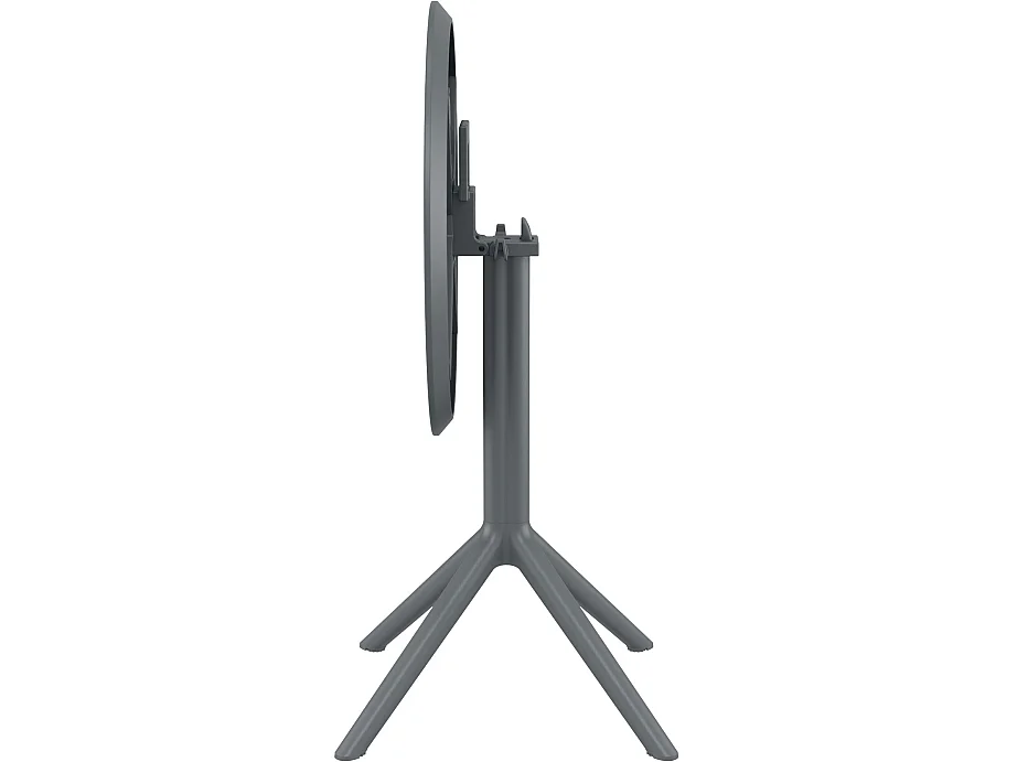 Table d'appoint de jardin - rond - Plastique - Gris foncé - Sky