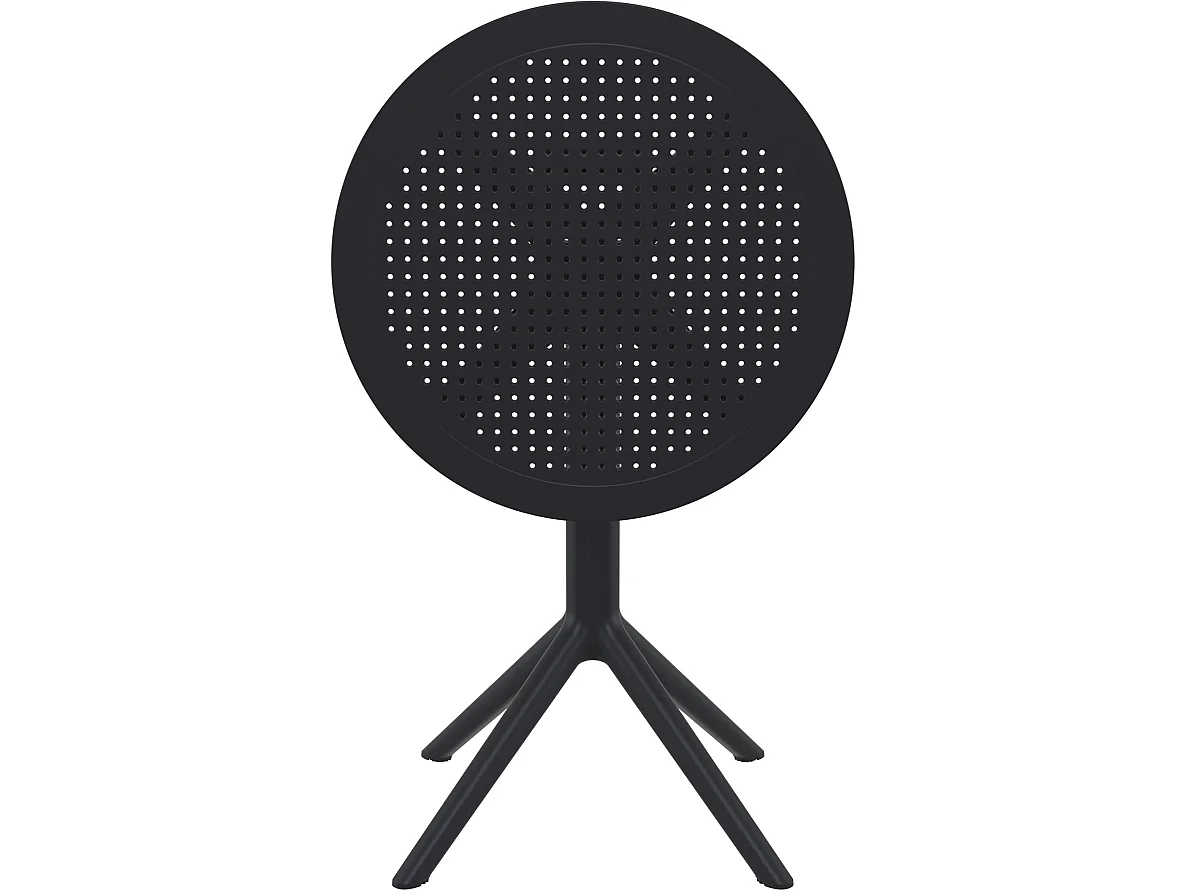 Table d'appoint de jardin - rond - Plastique - Noir - Sky