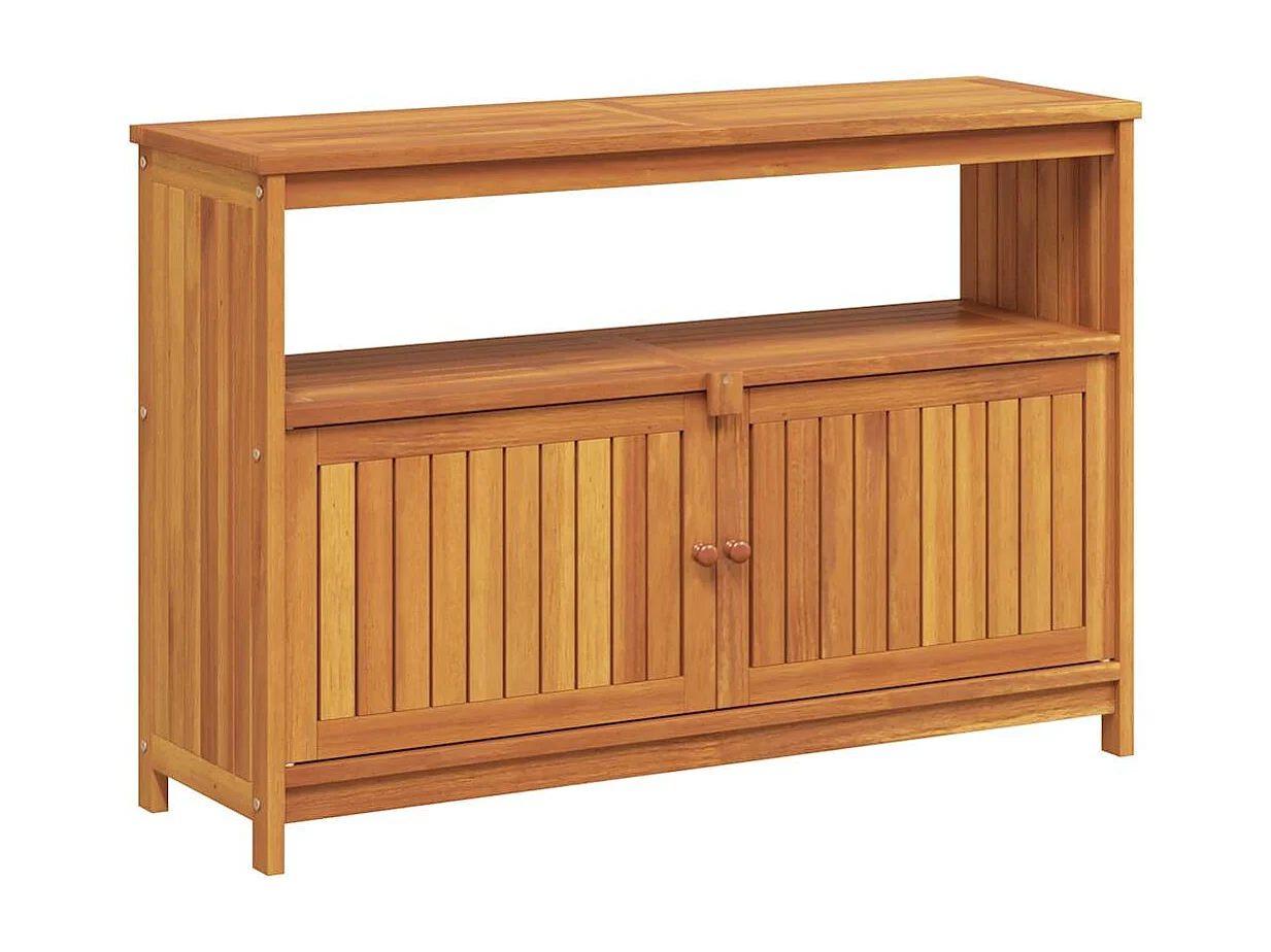Table console de jardin 110x35x75 cm bois massif d'acacia