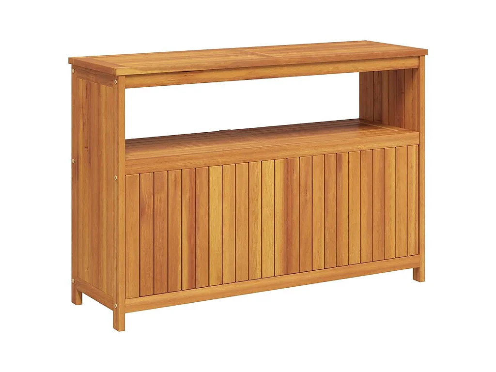 Mesa consola de jardín madera maciza acacia 110x35x75 cm
