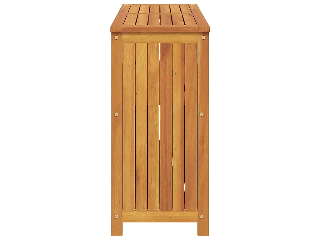 Mesa consola de jardín madera maciza acacia 110x35x75 cm