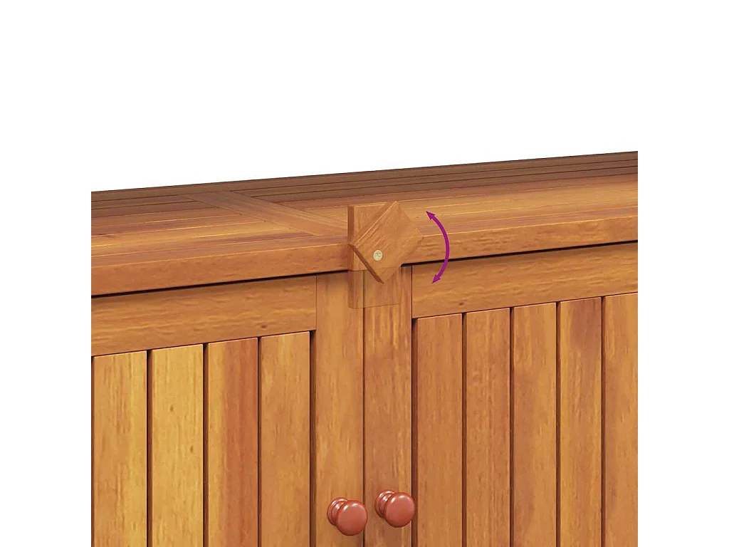 Mesa consola de jardín madera maciza acacia 110x35x75 cm