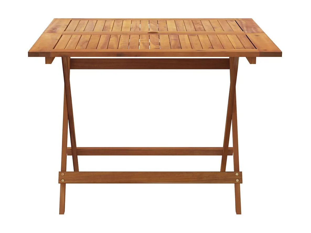 Gartentisch Klappbar 90x90x75 cm Massivholz Akazie