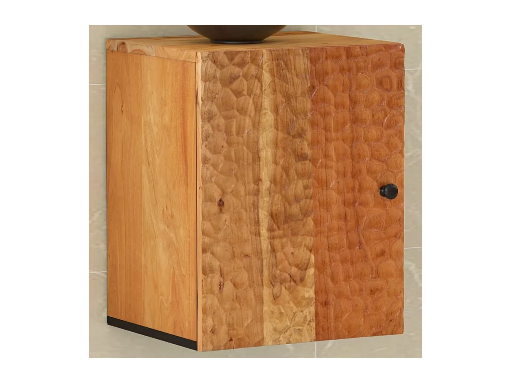 Badkamerwandkast 38x33x48 cm massief acaciahout