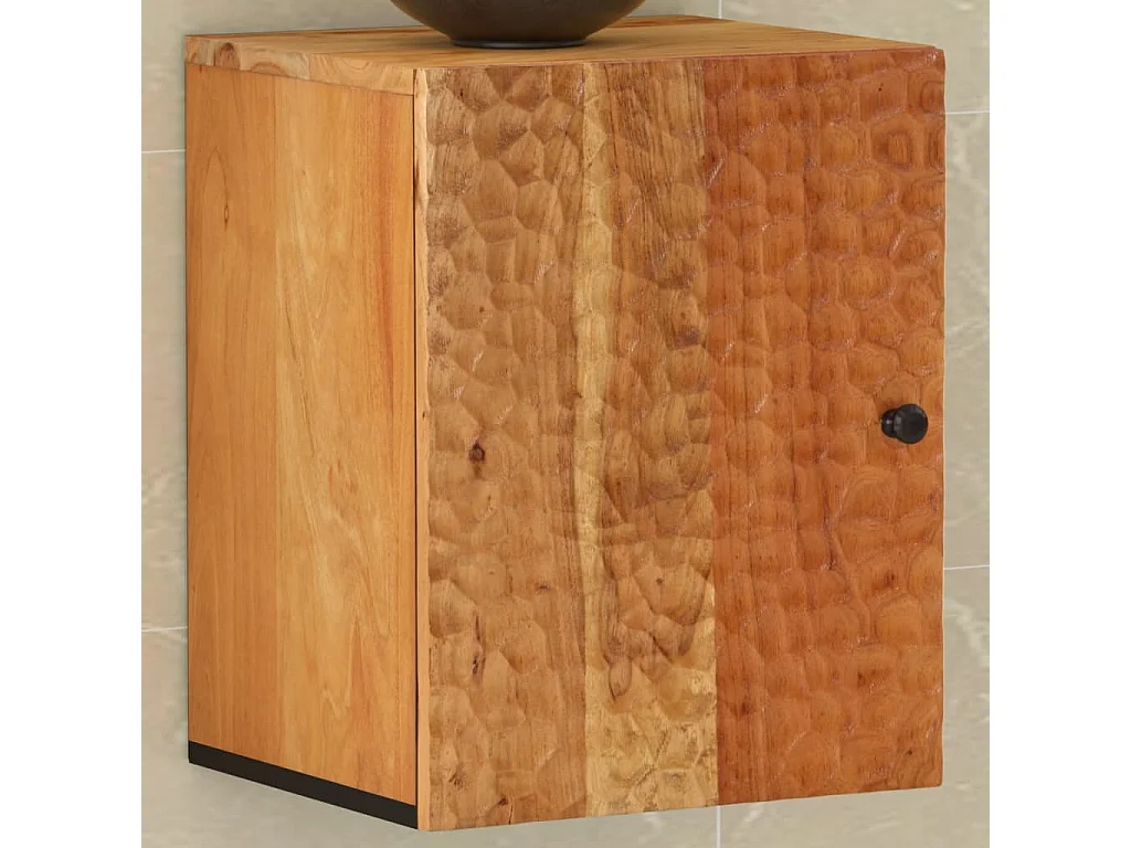 Badkamerwandkast 38x33x48 cm massief acaciahout