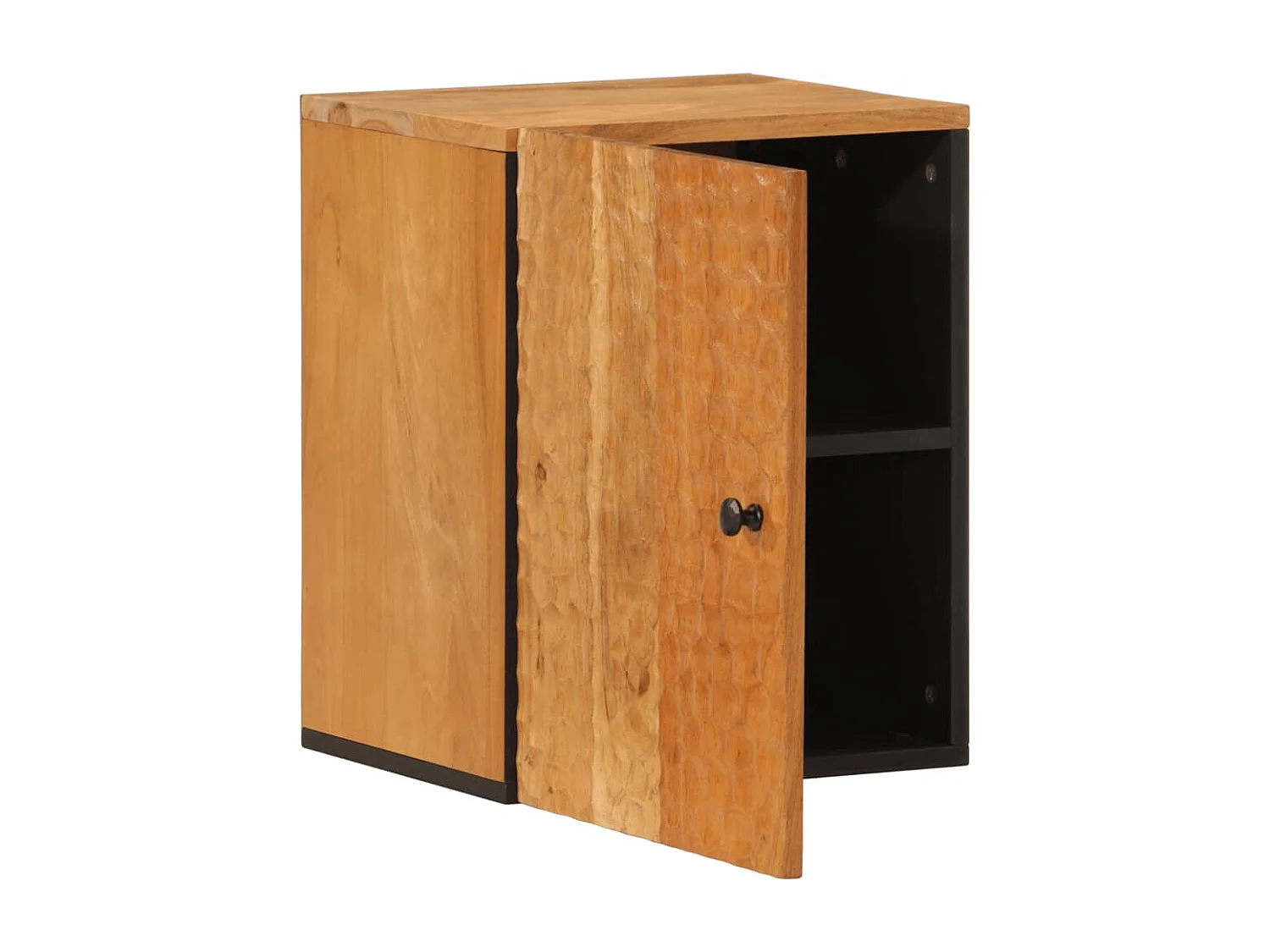 Badkamerwandkast 38x33x48 cm massief acaciahout