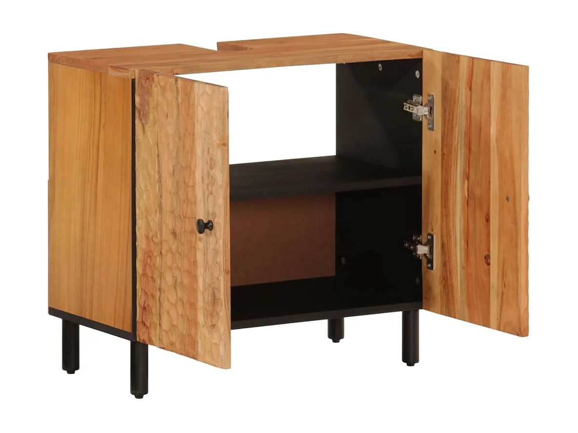 Waschbeckenunterschrank 62x33x58 cm Massivholz Akazie