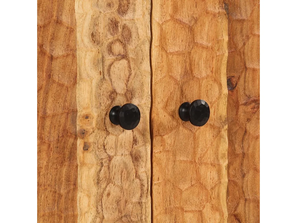 Armoire lavabo de salle de bain 62x33x58cm bois massif d'acacia