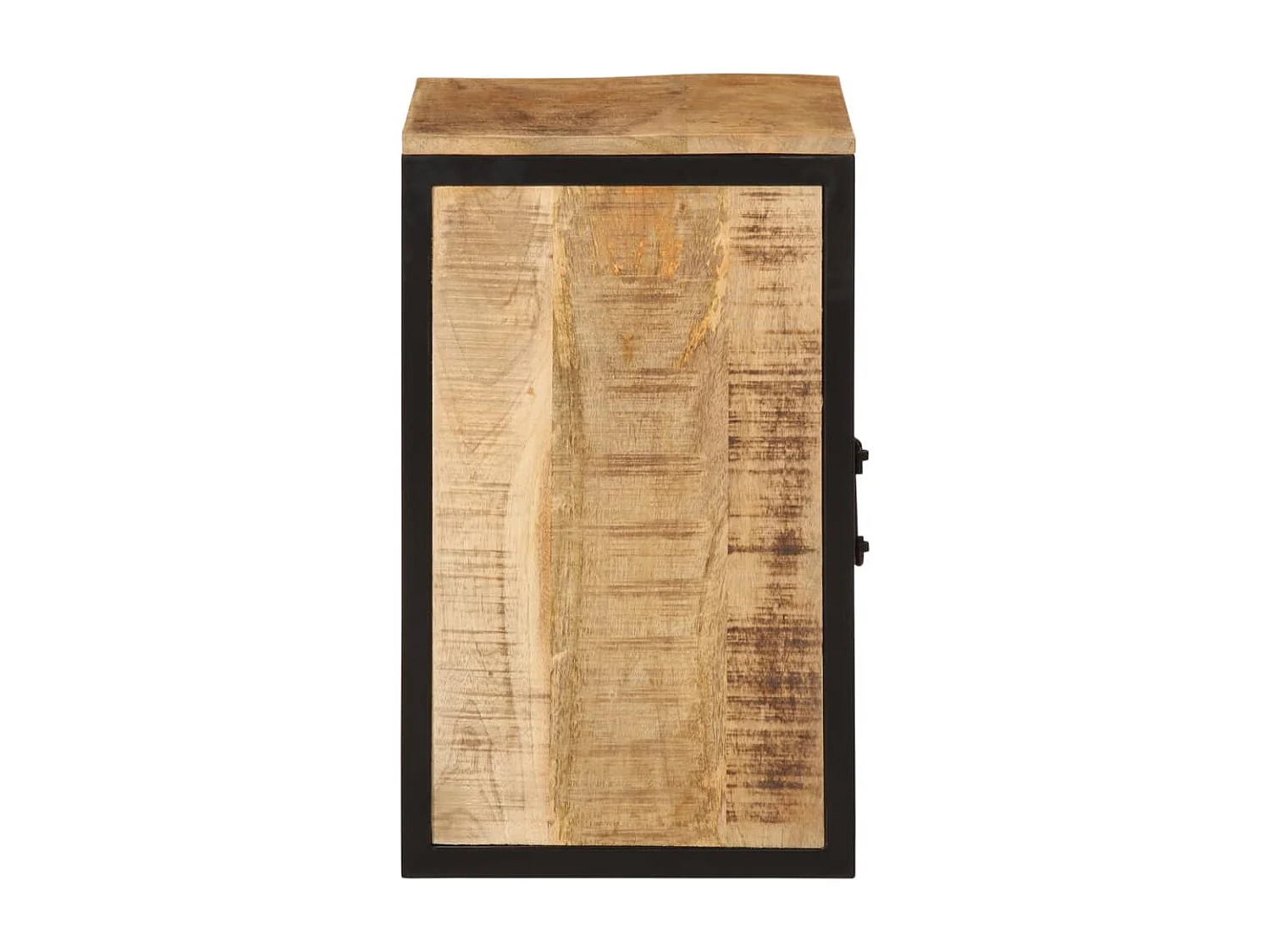 Mobile da Bagno 40x30x50 cm in Legno Massello di Mango e Ferro