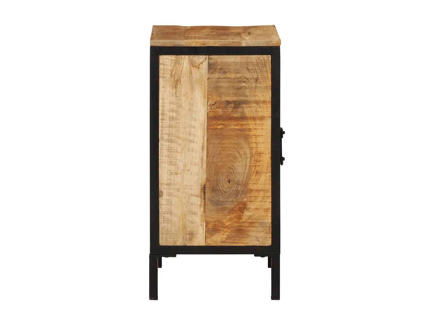 Armoire de salle de bain 40x30x60cm bois massif manguier et fer