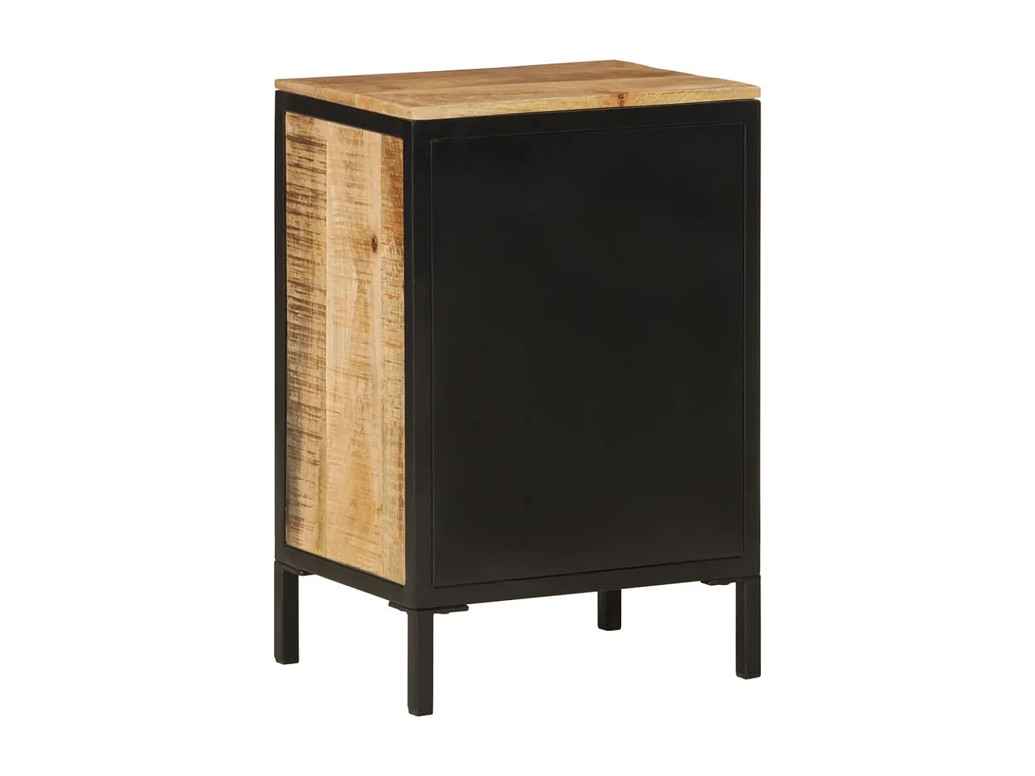 Armoire de salle de bain 40x30x60cm bois massif manguier et fer