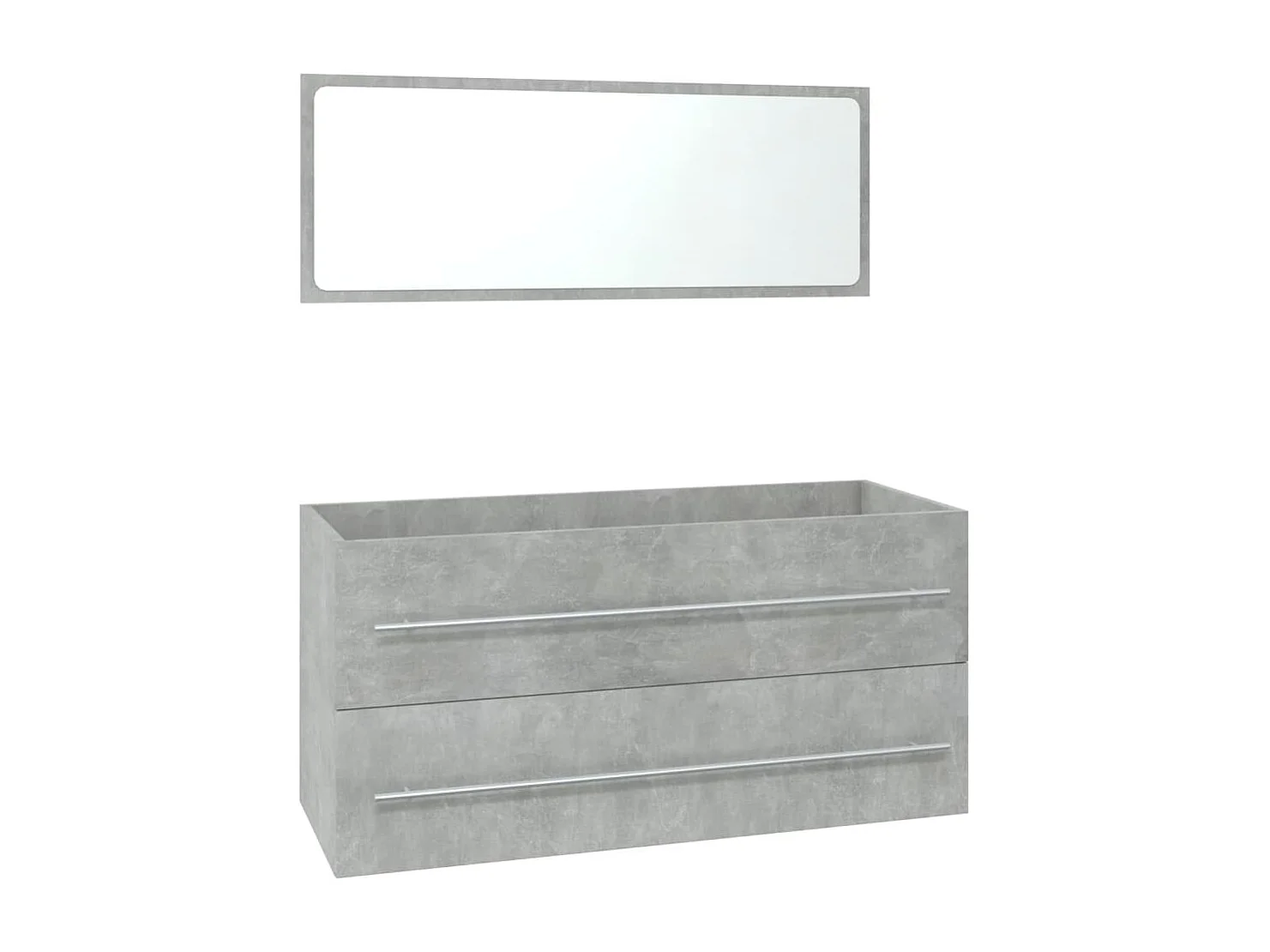 Meubles de salle de bain Gris béton Bois d'ingénierie