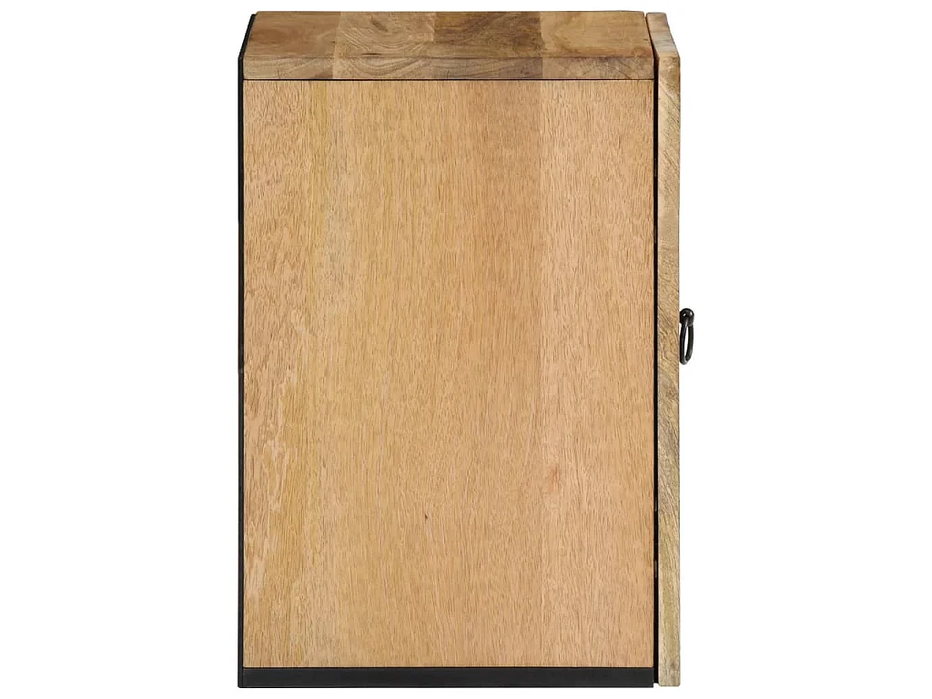 Armoire de salle de bain murale 38x33x48cm bois massif manguier