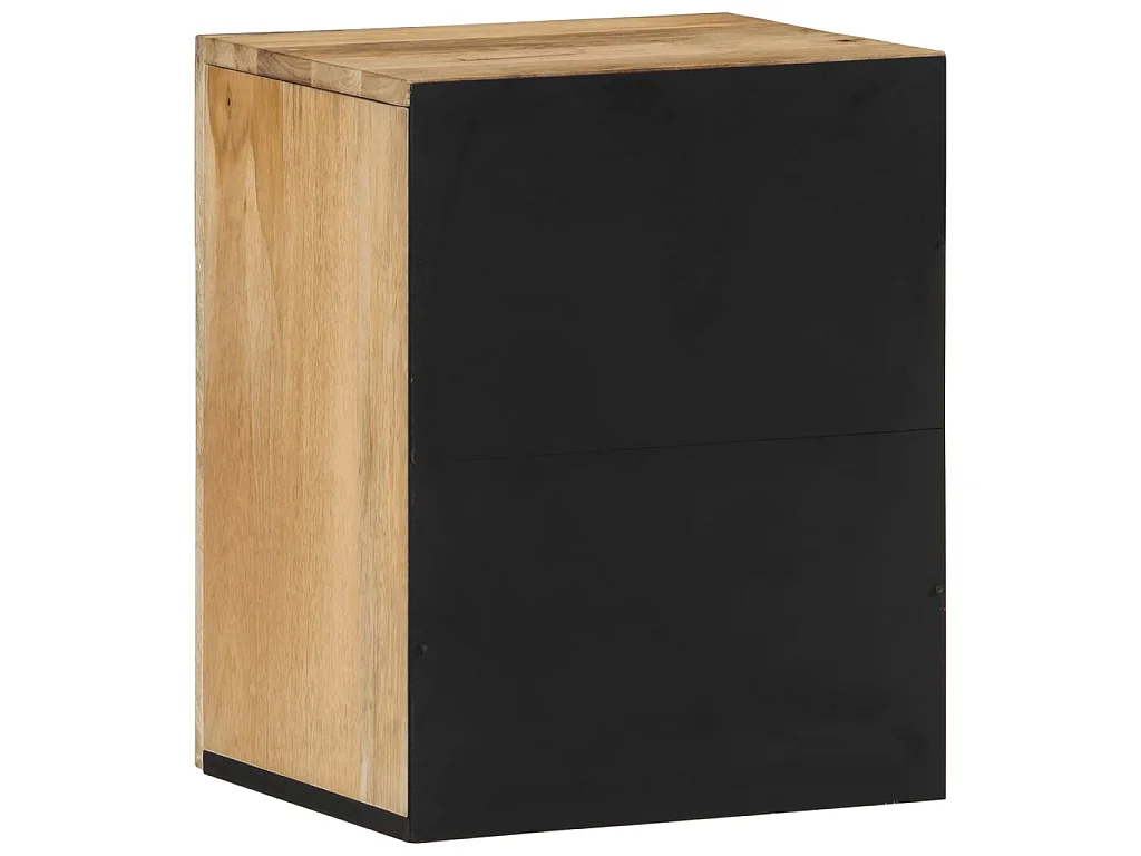Armoire de salle de bain murale 38x33x48cm bois massif manguier