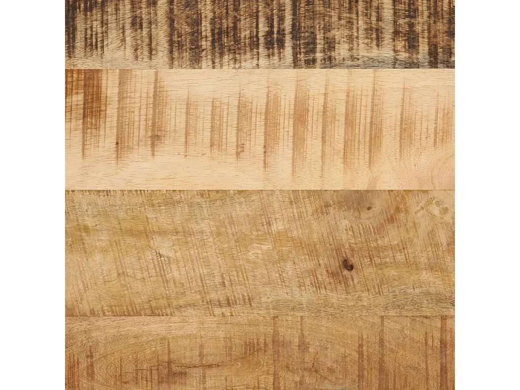 Waschbeckenunterschrank 55x35x60 cm Eisen und Massivholz Mango