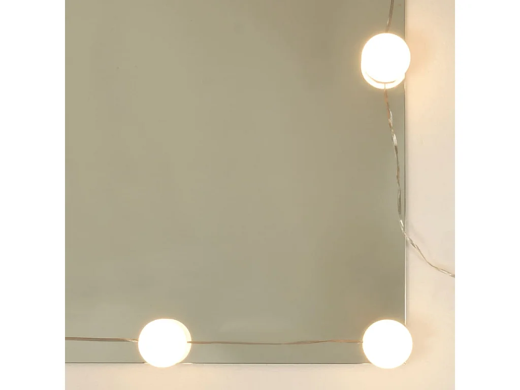 Spiegelschrank mit LED Schwarz 60x31,5x62 cm