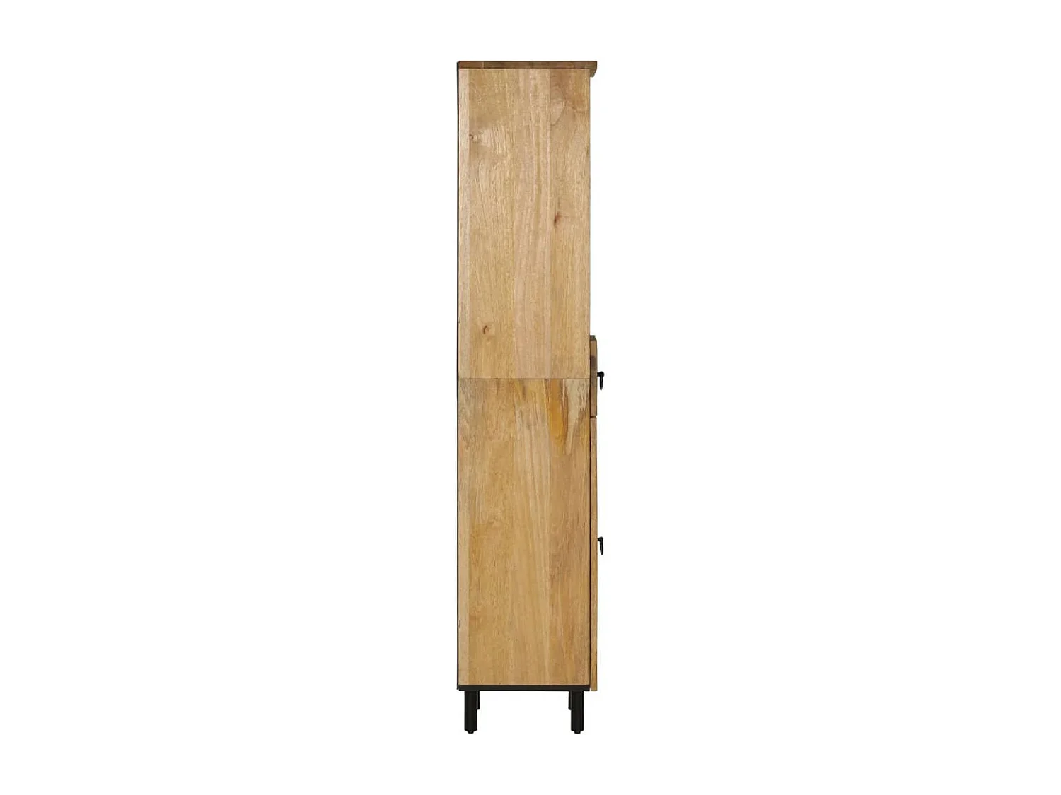 Armoire de salle de bain 38x33x160 cm bois massif de manguier
