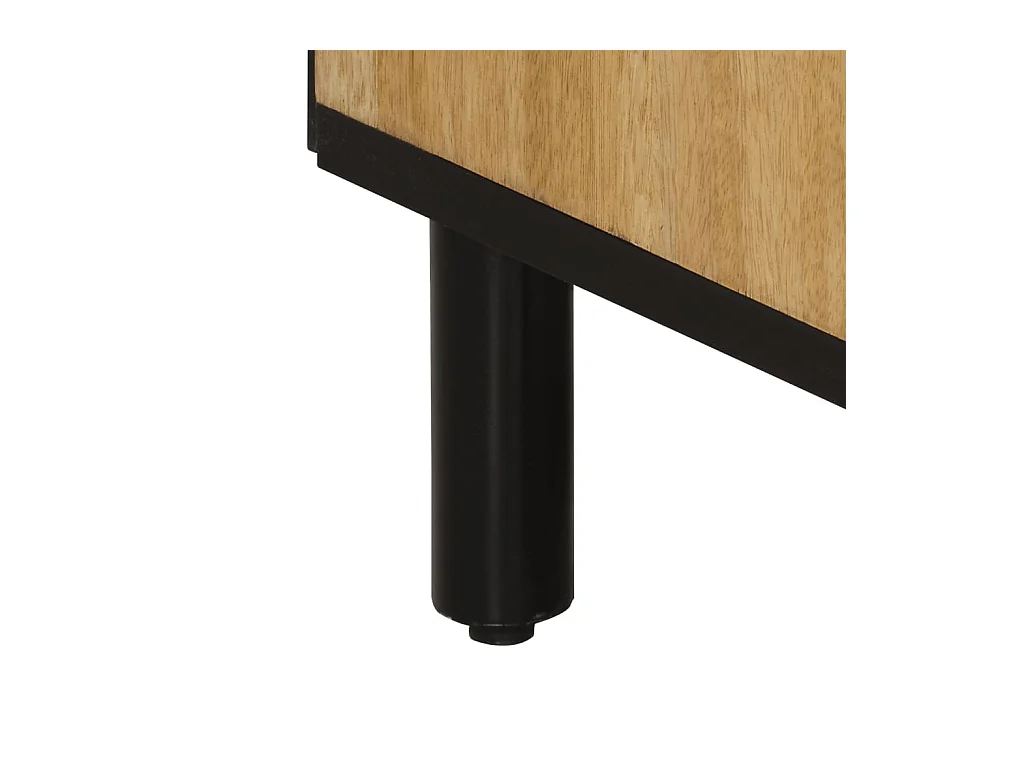 Mueble de baño madera maciza de mango 38x33x160 cm