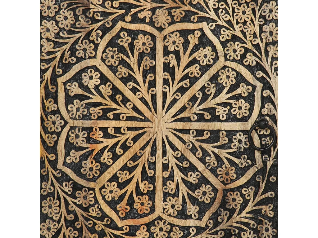 Armoire de salle de bain 38x33x160 cm bois massif de manguier