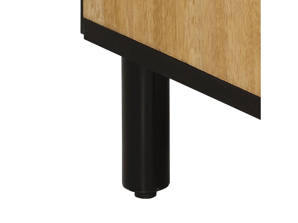 Armoire de salle de bain 38x33x160 cm bois massif de manguier
