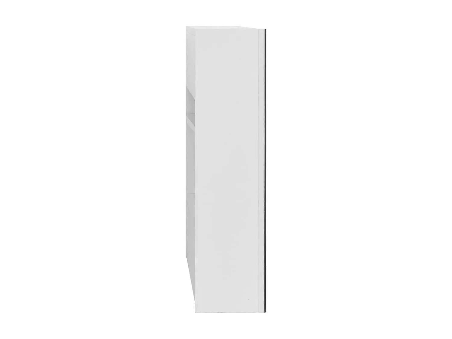 Armoire à miroir de salle de bain blanc 80x15x60 cm MDF