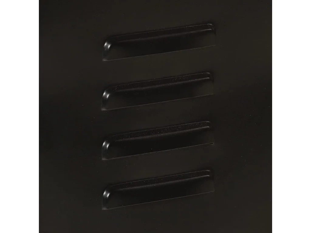 Badkamerkast 40x30x50 cm ijzer en massief mangohout