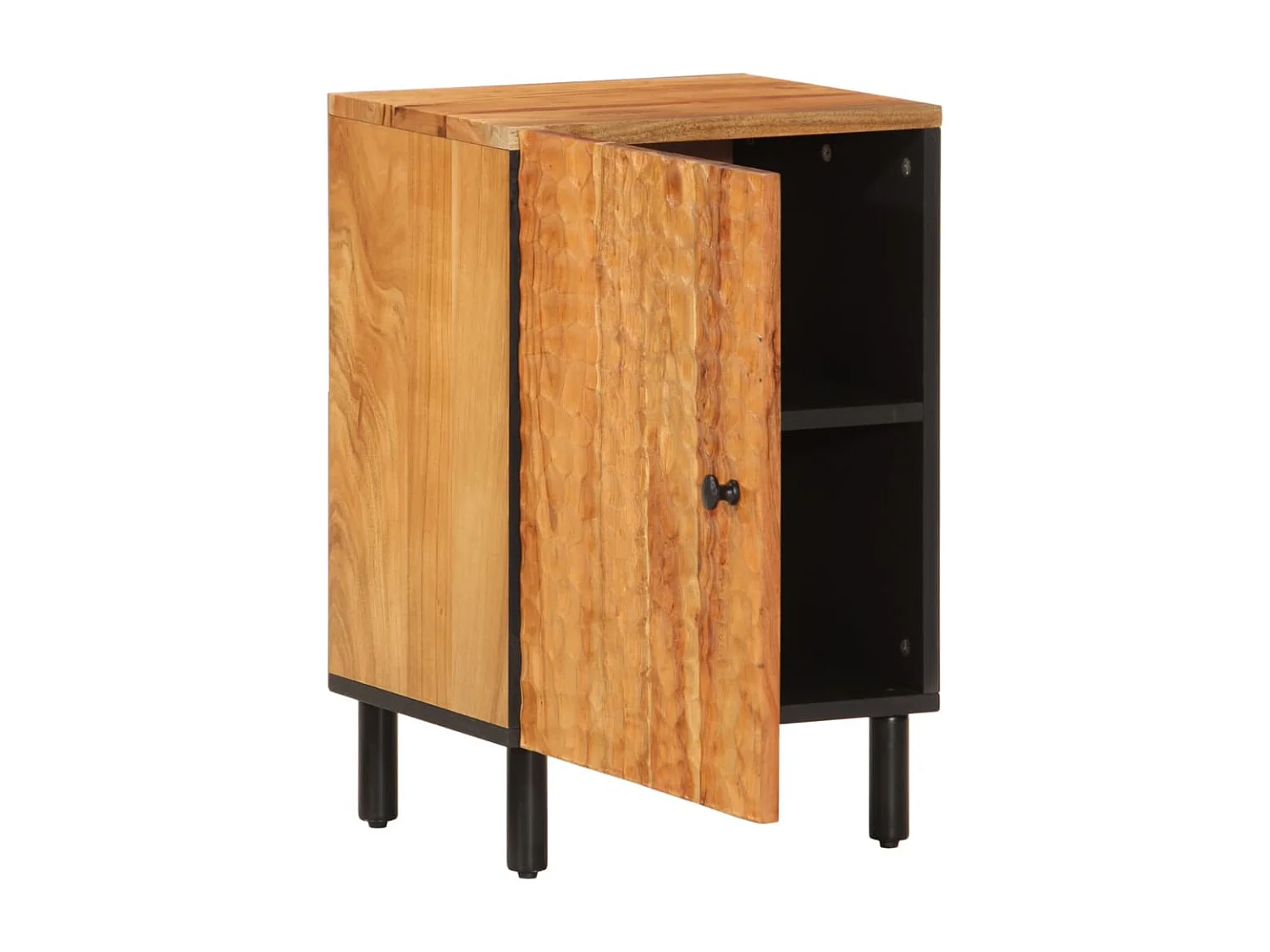 Armário de casa de banho 38x33x58 cm madeira de acácia maciça