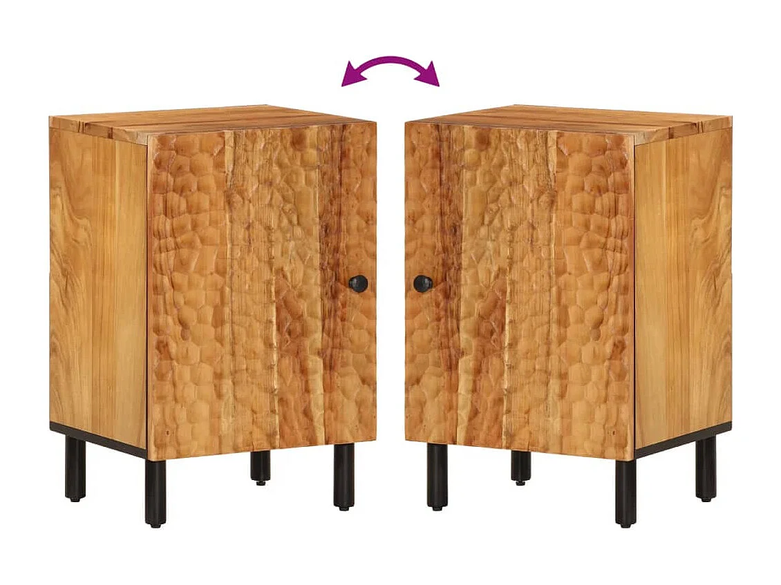 Armário de casa de banho 38x33x58 cm madeira de acácia maciça