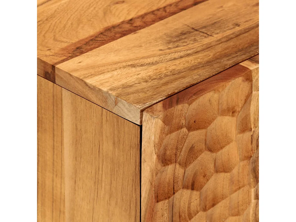 Armário de casa de banho 38x33x58 cm madeira de acácia maciça