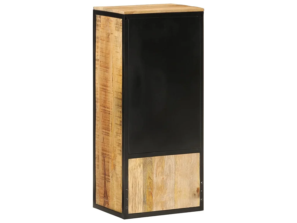 Móvel de casa de banho 40x27x90 cm mangueira maciça e ferro