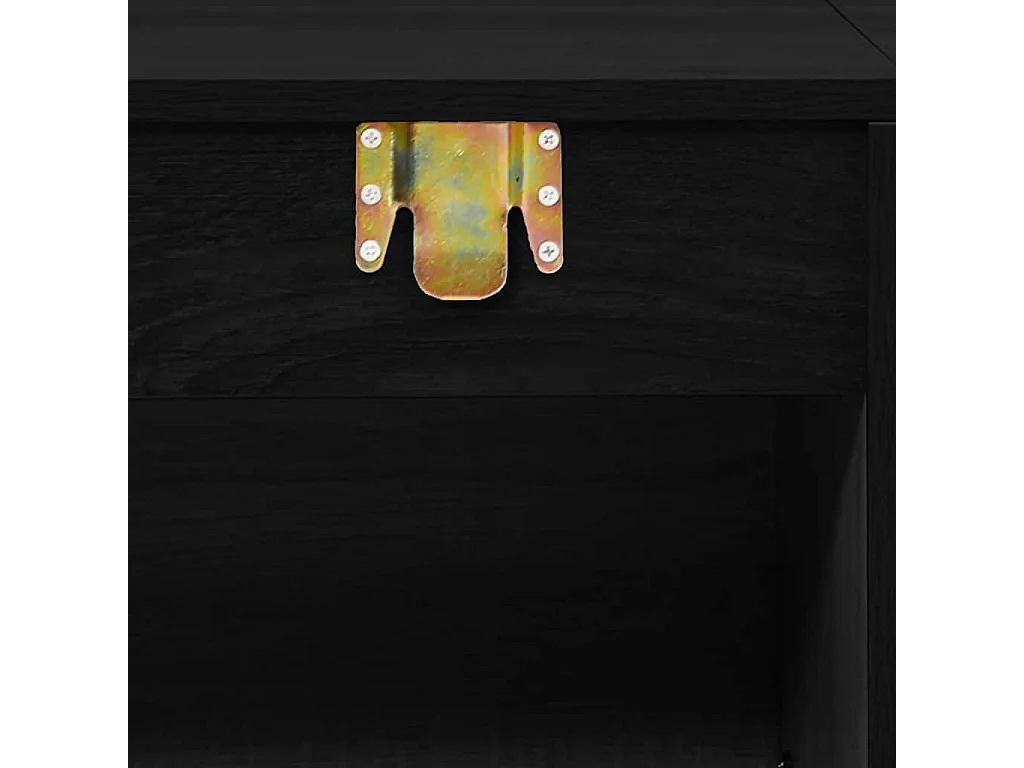 Ensemble de meubles salle de bain 6 pcs noir bois d'ingénierie