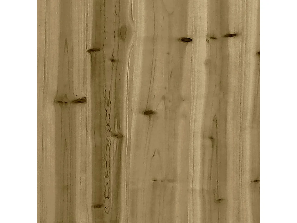 Gartensofa ohne Armlehnen mit Kissen Kiefernholz