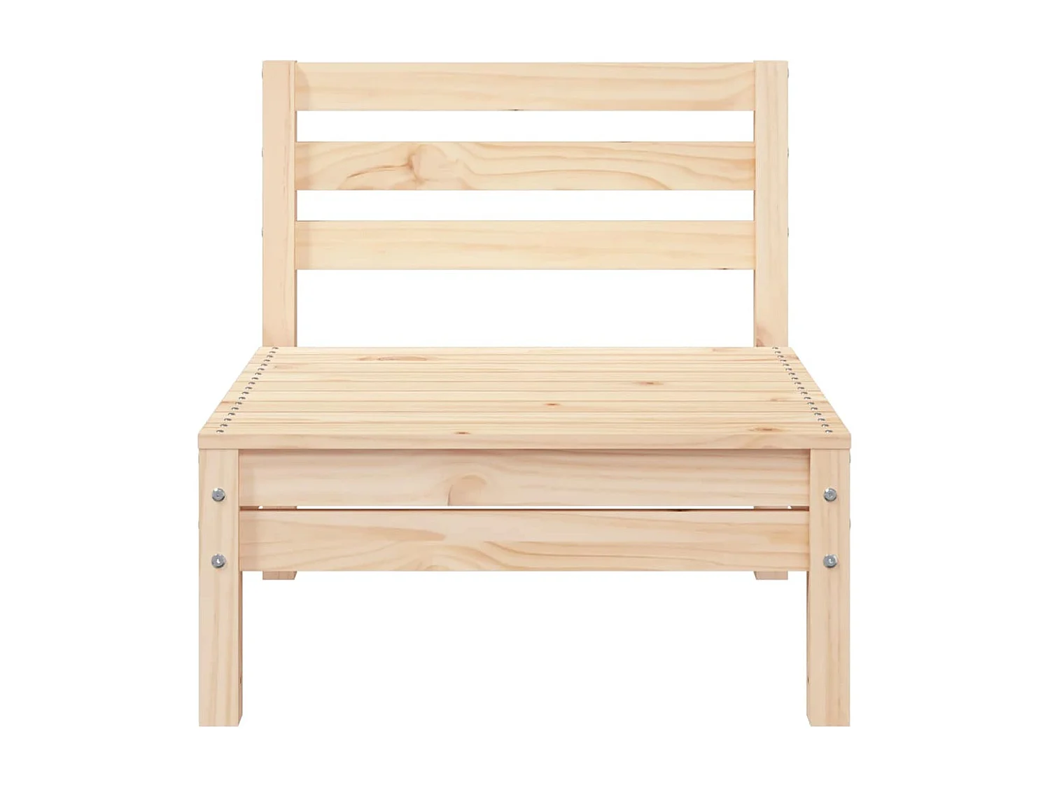 Canapé de jardin 3 places bois de pin massif