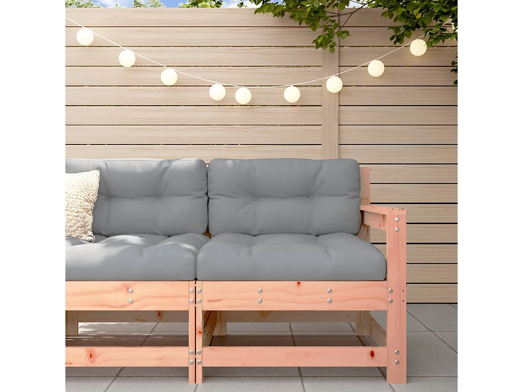 Canapé d'angle de jardin bois massif douglas