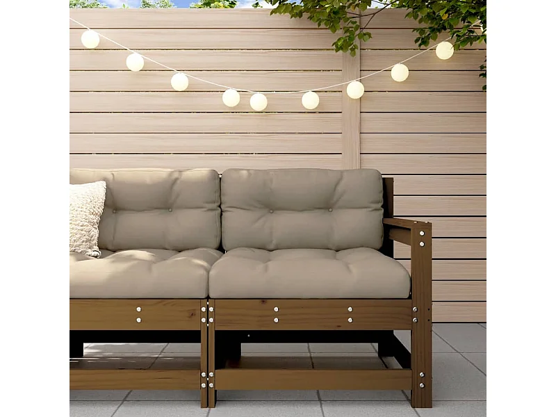 Ecksofa Honigbraun Massivholz Kiefer