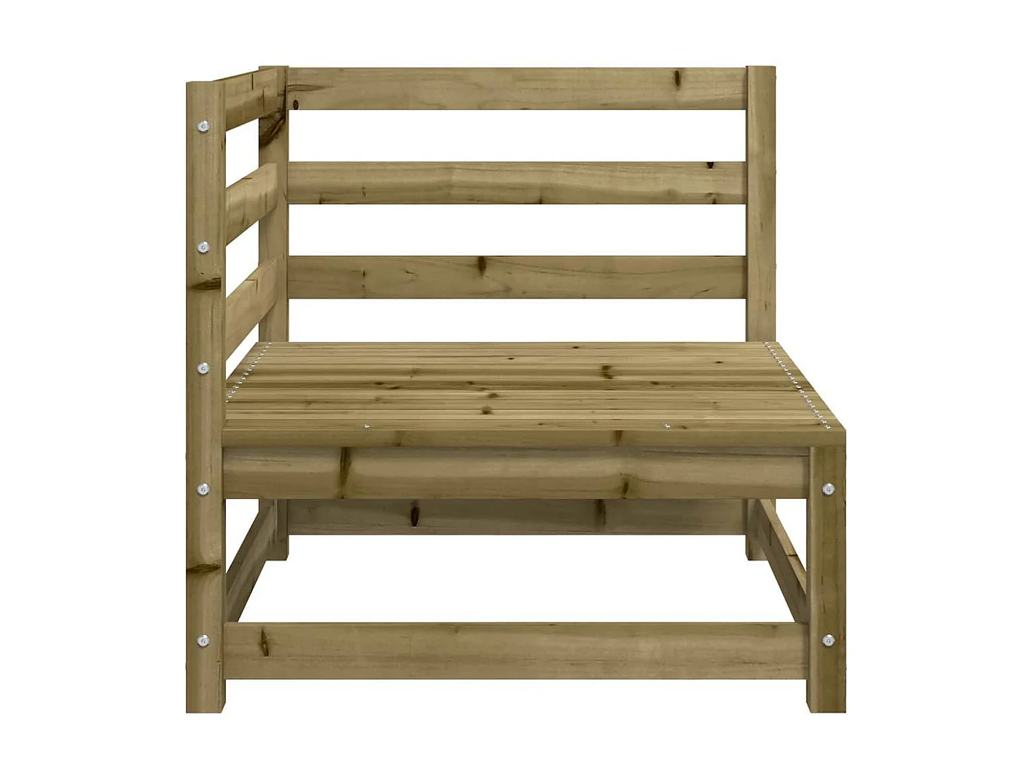 Sofá de canto p/ jardim 70x70x67 cm madeira de pinho impregnada